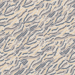 Weaving abstract shapes vector seamless pattern.