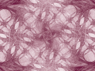 Toned color monochrome abstract fractal illustration. Raster clip art.