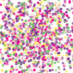 Colorful flying falling the elements of decoration of the celebration. Abstract background with falling confetti