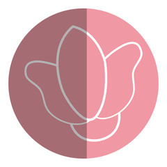 beautiful Flower decoration icon vector illustration design