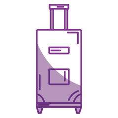 suitcase travel isolated icon vector illustration design