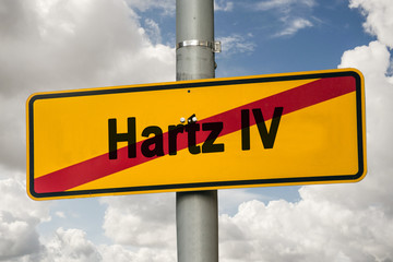 Schild 244 - Hartz IV