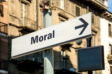 Schild 219 - Moral