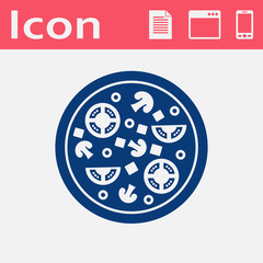 Vector pizza icon. Food icon. Eps10