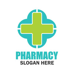 medical, pharmacy logo with text space for your slogan / tag line, vector illustration