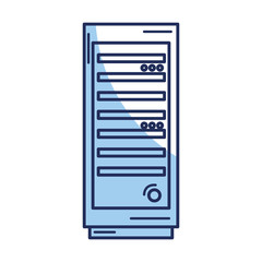 server tower isolated icon vector illustration design