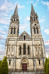 Fototapeta na wymiar Eglise de la Sainte Trinité. Machecoul, Loire atlantique. Pays de Loire