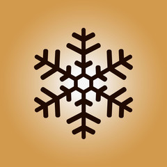 Obraz premium Snowflake icon. New Year decoration. All to celebrate the New Year and Christmas.