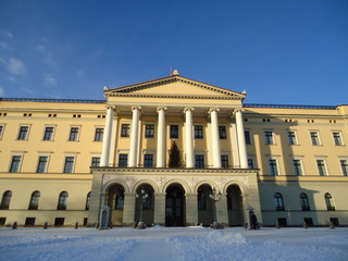 Köngisschloss Oslo im Winter