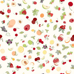 The seamless fruit pattern - 151801116