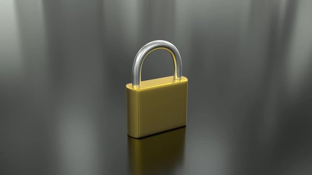 Padlock closing unlock lock key security safety protection hack password 4k