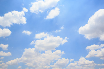 Clouds with blue sky background.