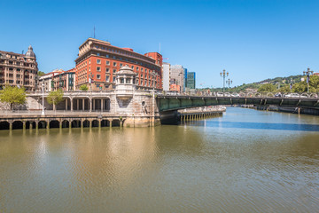 River in Bilbao Spain