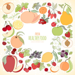 The Fruits and the text