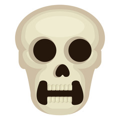 skull head avatar character vector illustration design