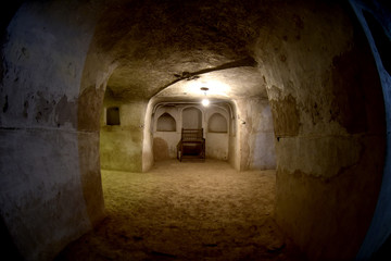 Underground historical tunnel in Isfahan, Iran