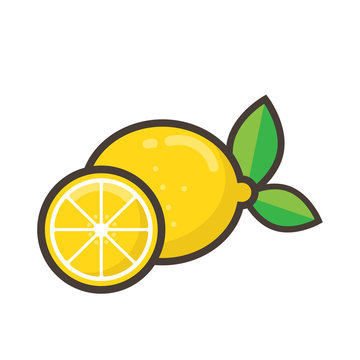 cartoon lemon vector