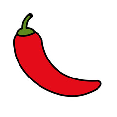 chili pepper isolated icon vector illustration design