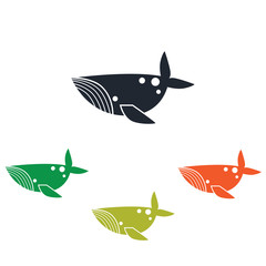 Whale simple icon