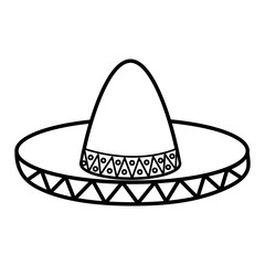 mexican hat isolated icon vector illustration design