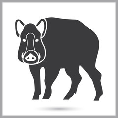 Wild boar simple icon for web and mobile design