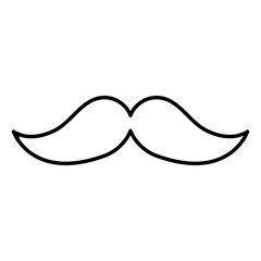 mustache mexican isolated icon vector illustration design