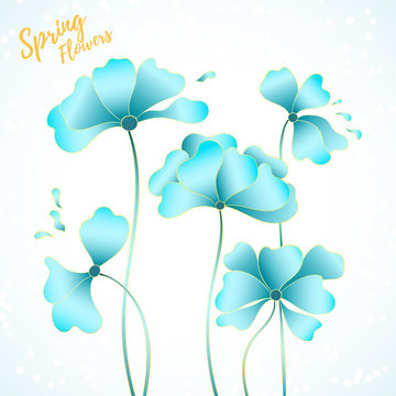 Abstract floral scard