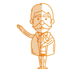 Mexican mariachi avatar character vector illustration design