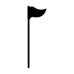 golf flag isolated icon vector illustration design