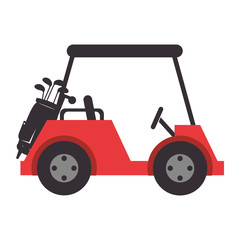 golf car isolated icon vector illustration design