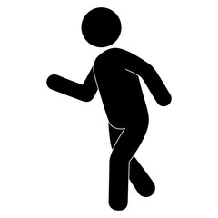 human figure silhouette icon vector illustration design