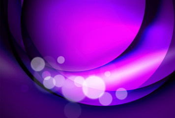 Shiny silk wave template, color satin with effects, vector abstract background