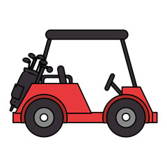 golf car isolated icon vector illustration design