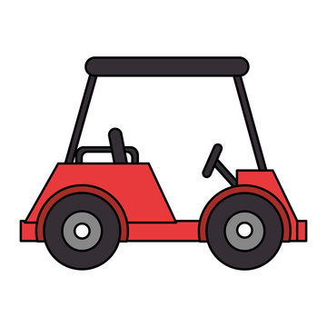 golf car isolated icon vector illustration design