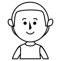 young father avatar character vector illustration design