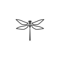 Dragonfly insect vector icon