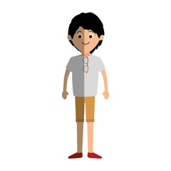 young father avatar character vector illustration design