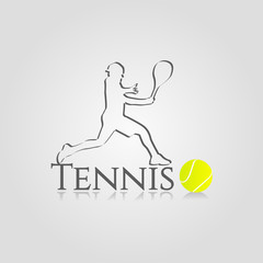 Tennisman silhouette