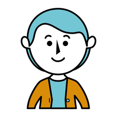 young father avatar character vector illustration design