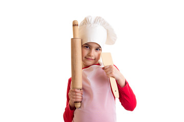 Little girl cooking 