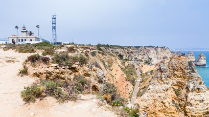 Ponta da Piedade cliffs near Lagos, Algarve, Portugal