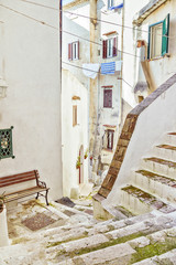 Italian courtyard in Sperlonga, , Italy