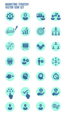Business Strategy Vector Icon Set