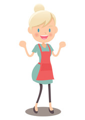 主婦　ガッツポーズ