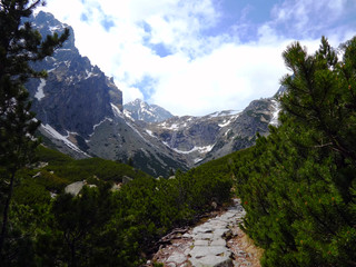 Fototapeta na wymiar The Small Cold Valley High Tatras