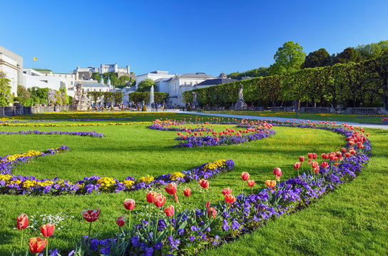 Mirabell garden in Salzburg