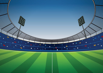 Soccer football stadium vector background