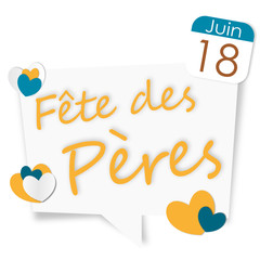 fête des pères - 18 juin - panneau blanc