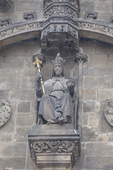 Fototapeta premium Old Town tower, Powder Tower, details, Prague, Czech Republic