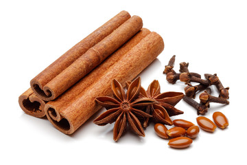 Cinnamon sticks and star anise